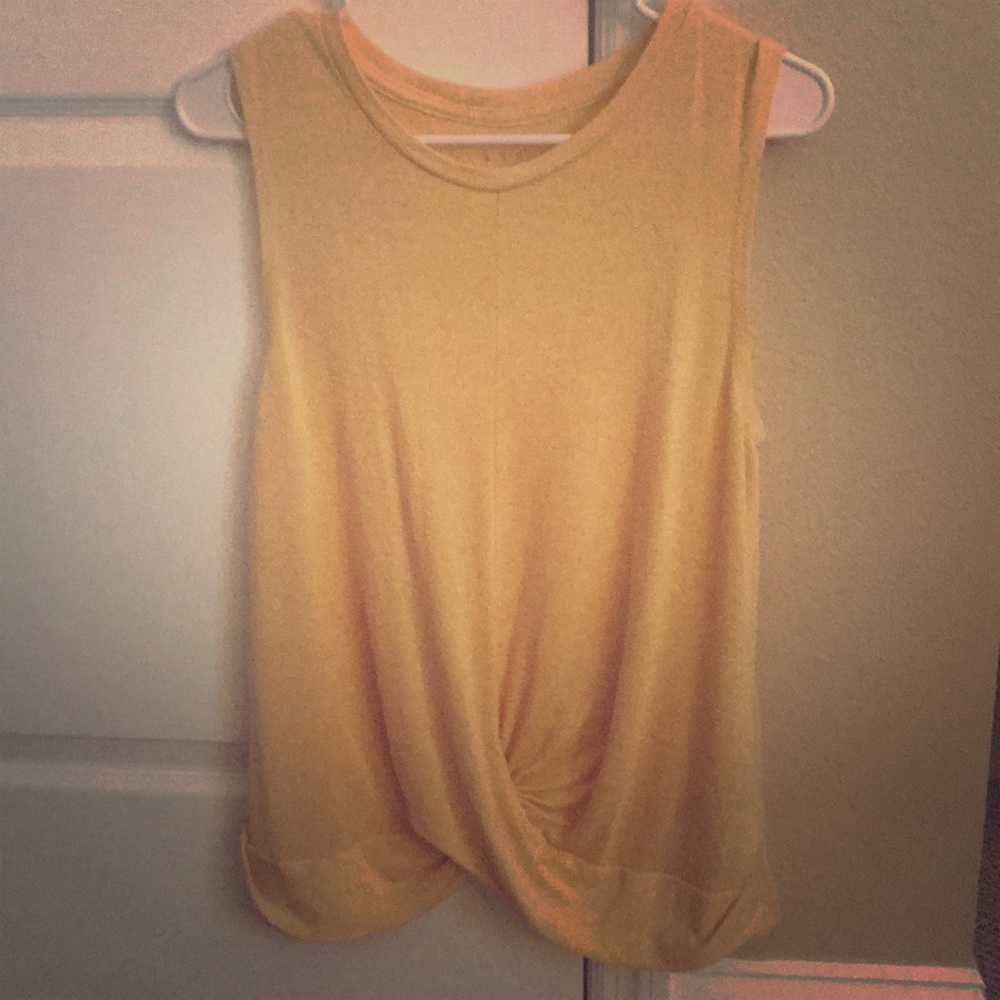 Soft yellow tank top